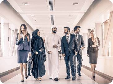 Business executives in meeting